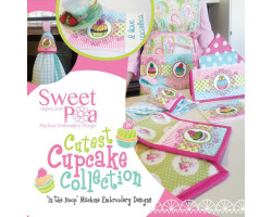 Sweet Pea Embroidery Designs CD - Cutest Cupcake Collection